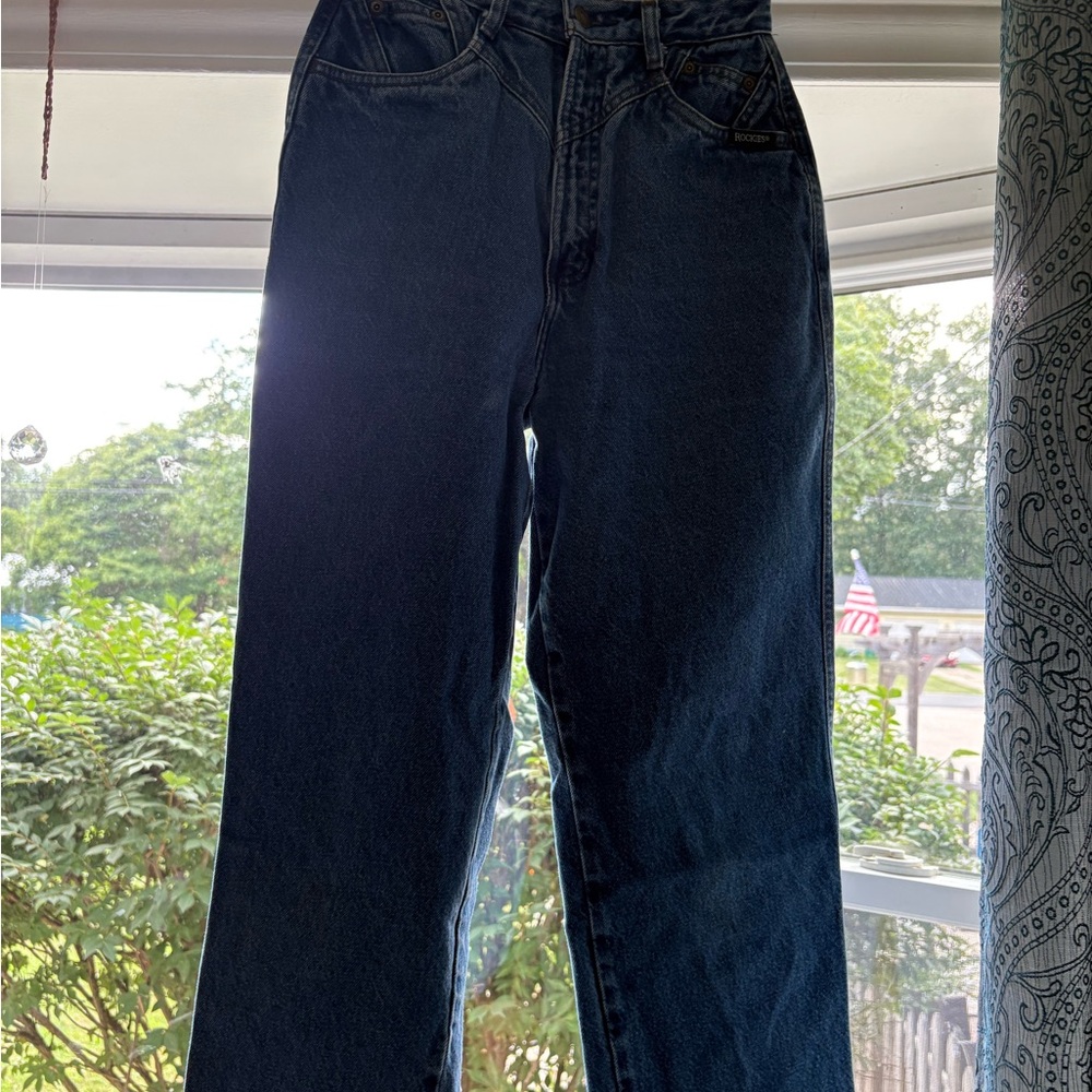 Rockies Women's Straight Leg Jeans - Dark Blue